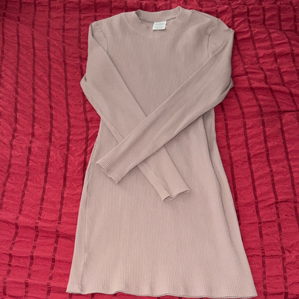 PINK Victoria's Secret Soft Pink Long Sleeve Dress
